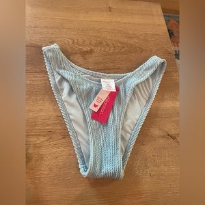 Baby blue high leg bikini bottoms